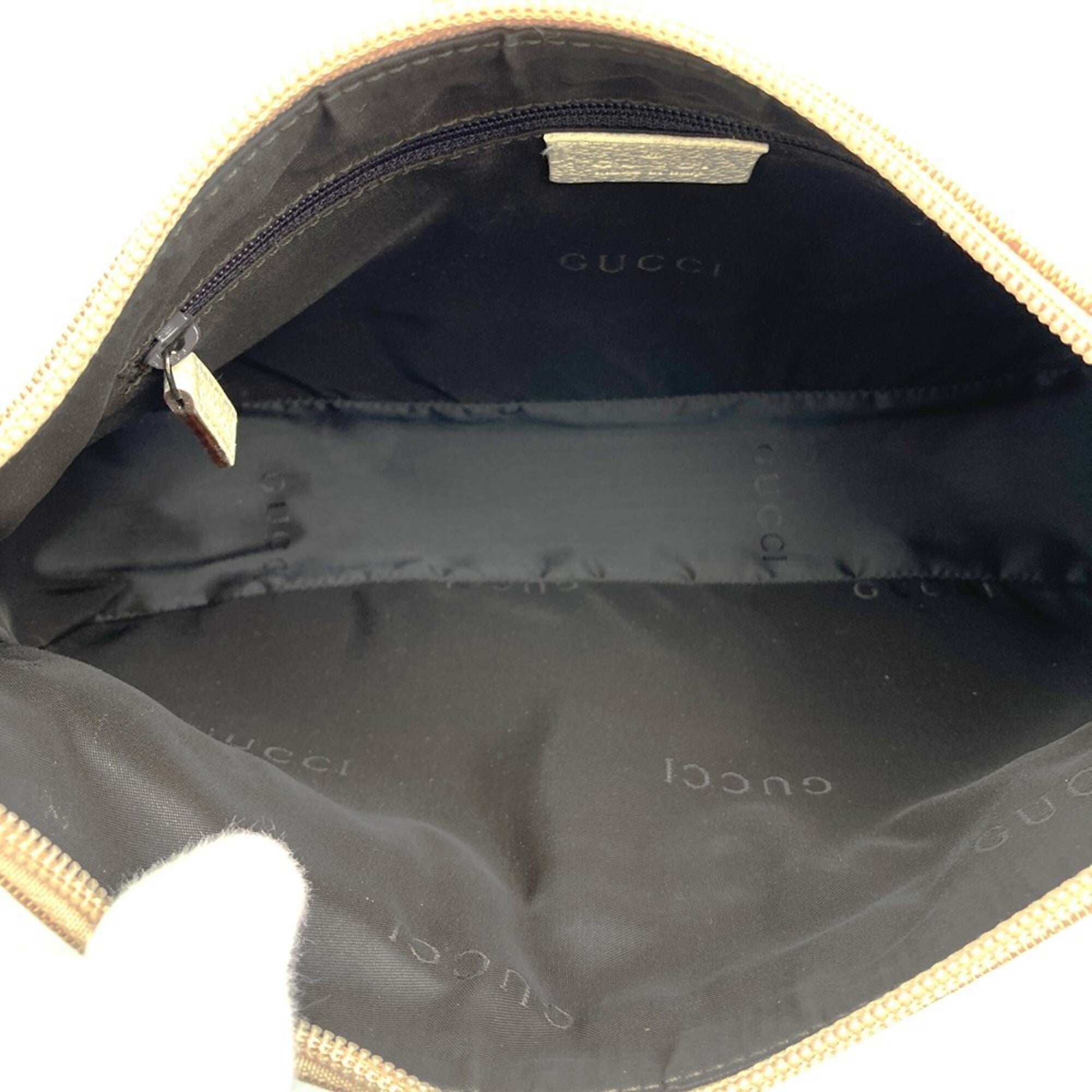 Gucci Beige Canvas Leather Handbag (Pre-Owned)