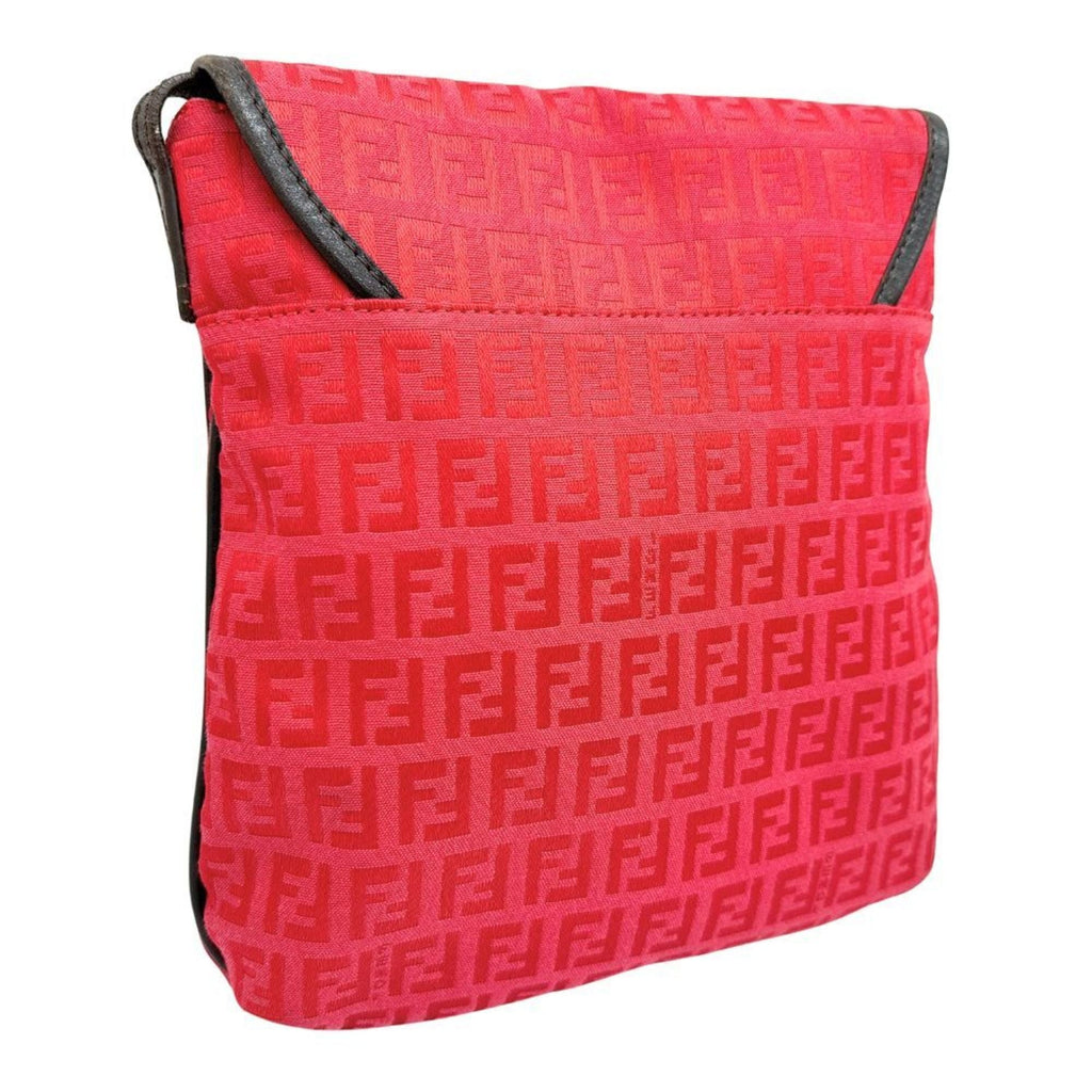 Fendi Pink Canvas Shoulder Bag