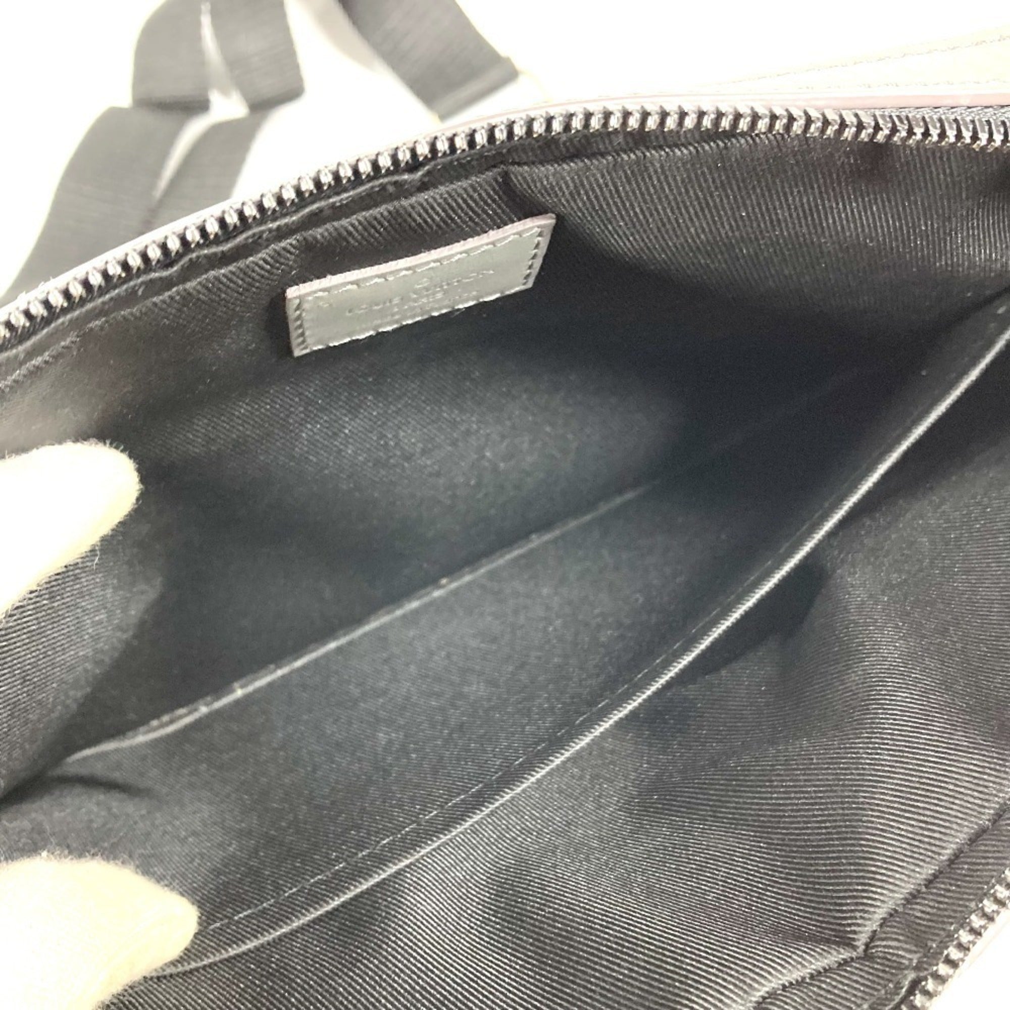 Louis Vuitton Gray Monogram Shadow Clutch Bag Shoulder Bag