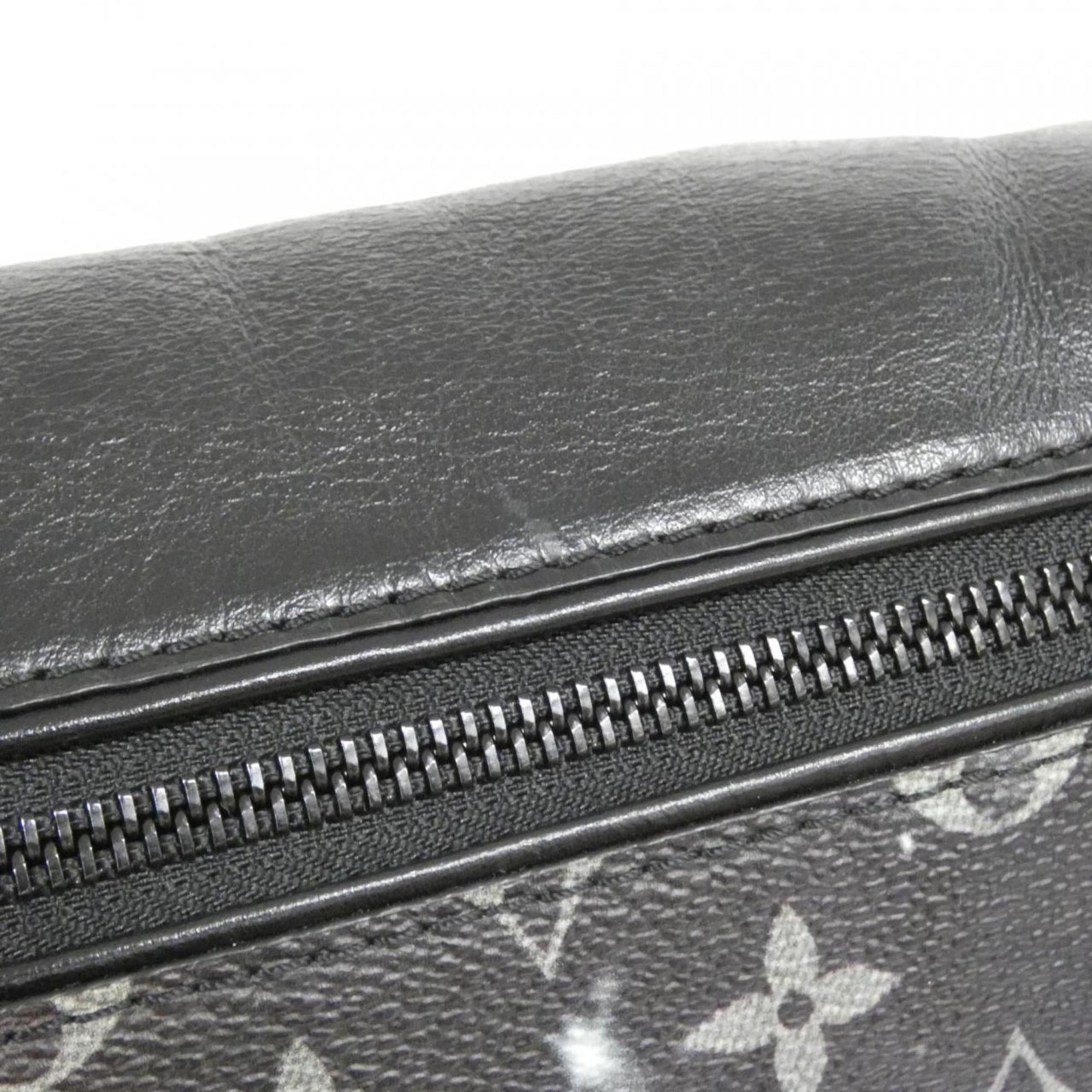 Louis Vuitton Black Coated Canvas Shoulder Bag