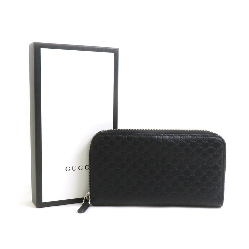 Gucci Black Leather Long Wallet (Bi-Fold) (Pre-Owned)
