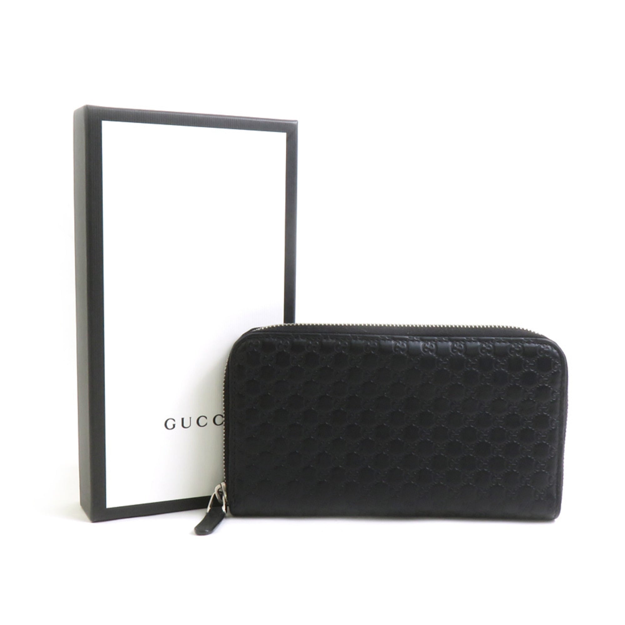 Gucci Black Leather Long Wallet (Bi-Fold) (Pre-Owned)