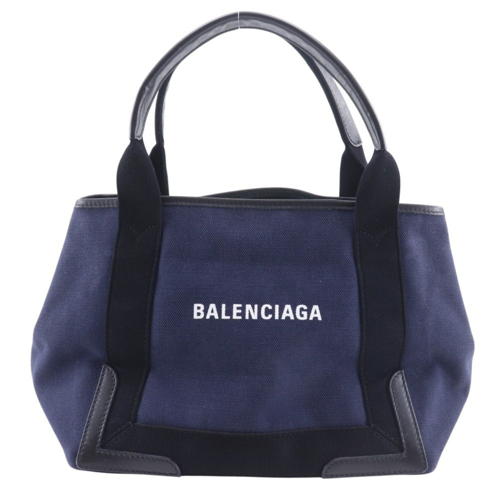 Balenciaga Navy Canvas Tote