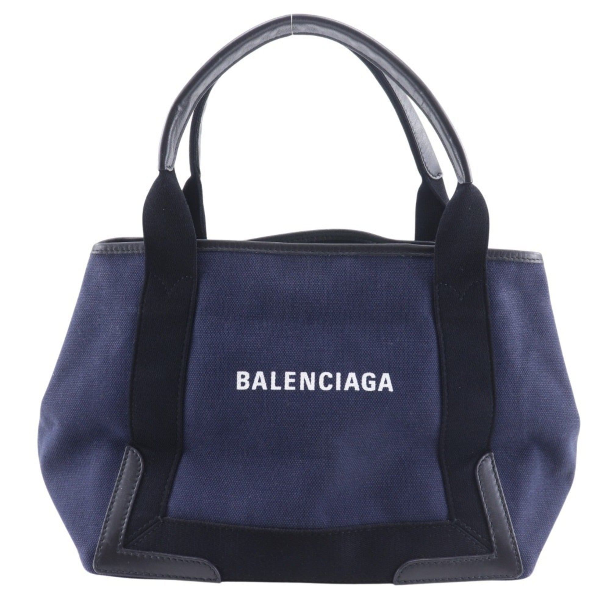 Balenciaga Navy Canvas Tote