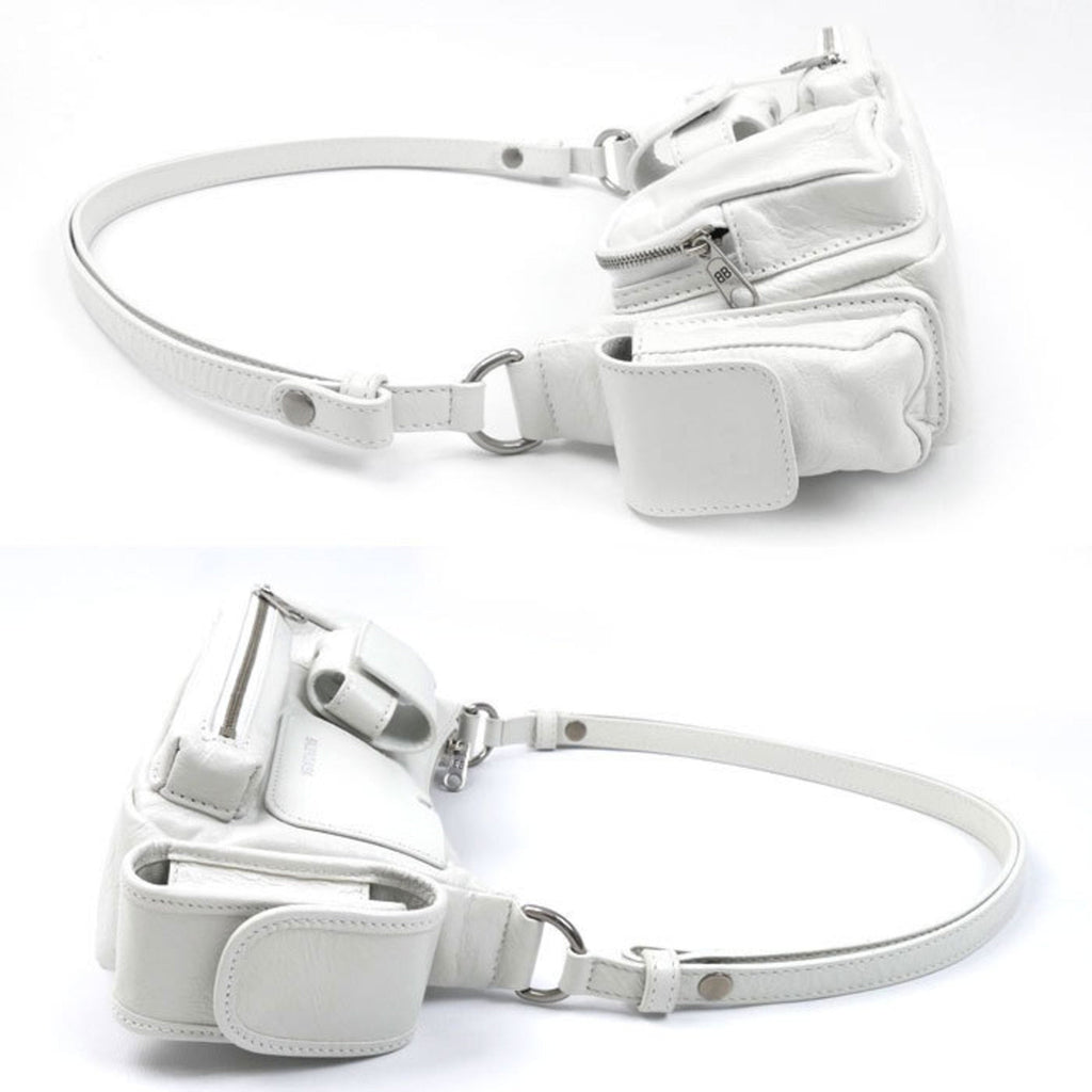 Balenciaga White Leather Shoulder