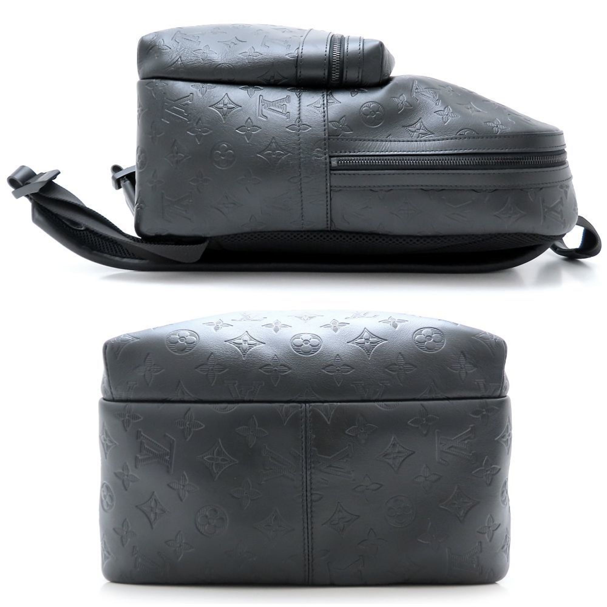 Louis Vuitton Monogram Shadow Noir Leather Backpack