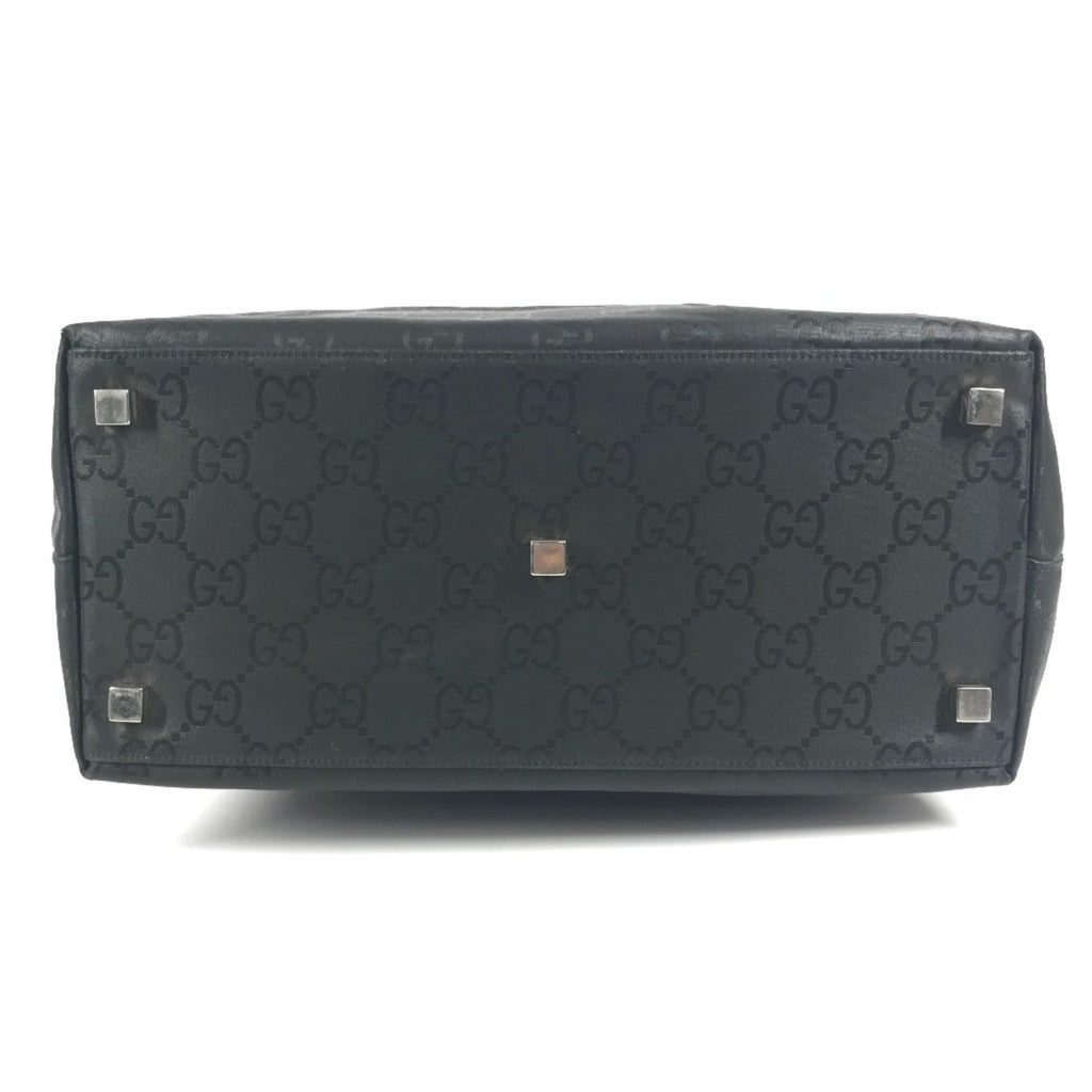 Gucci Black Nylon Handbag Tote Bag (Pre-Owned)