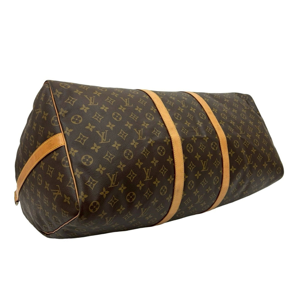 Louis Vuitton Brown Leather Pvc Boston Bag Shoulder Bag