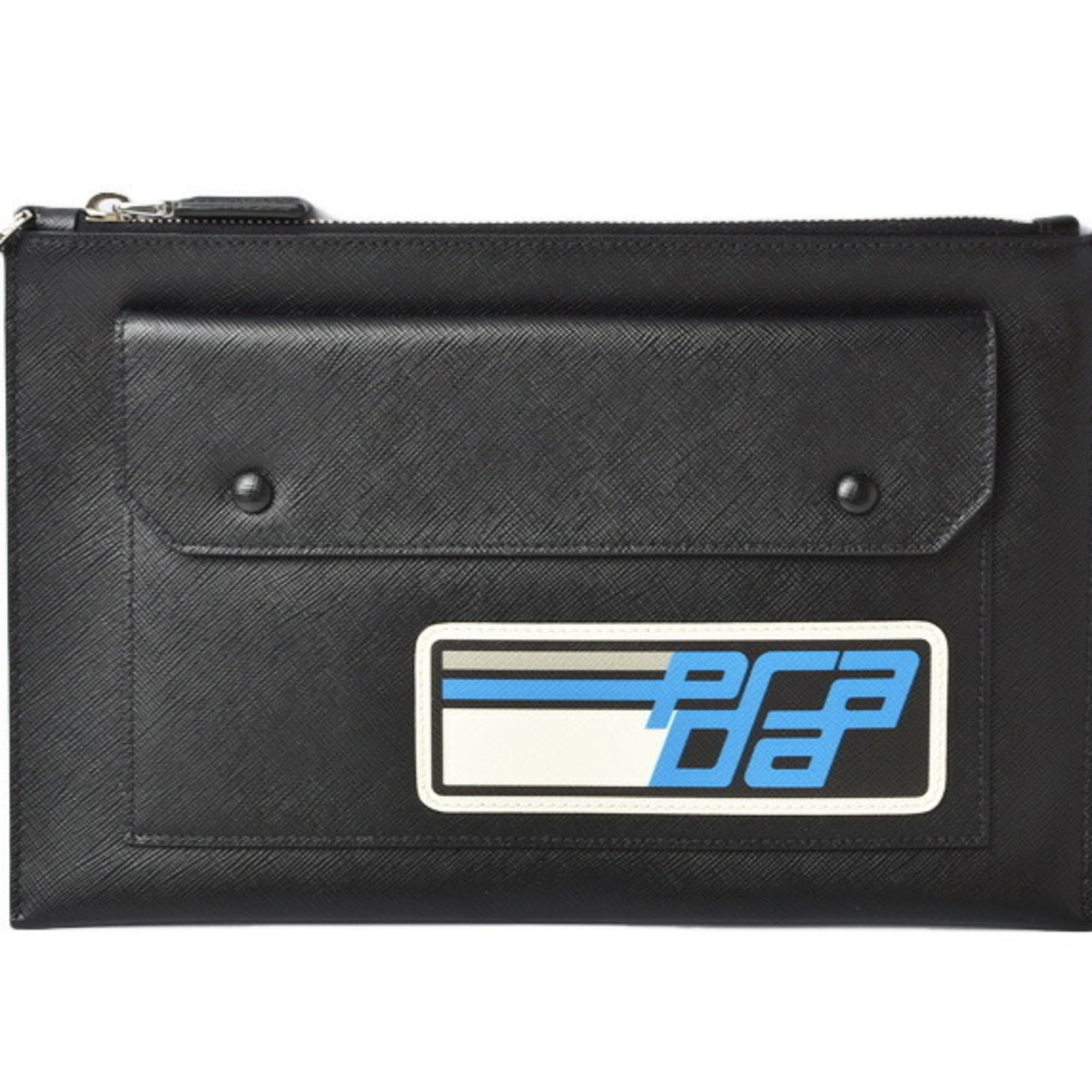 Prada Black Saffiano Clutch Bag Pouch