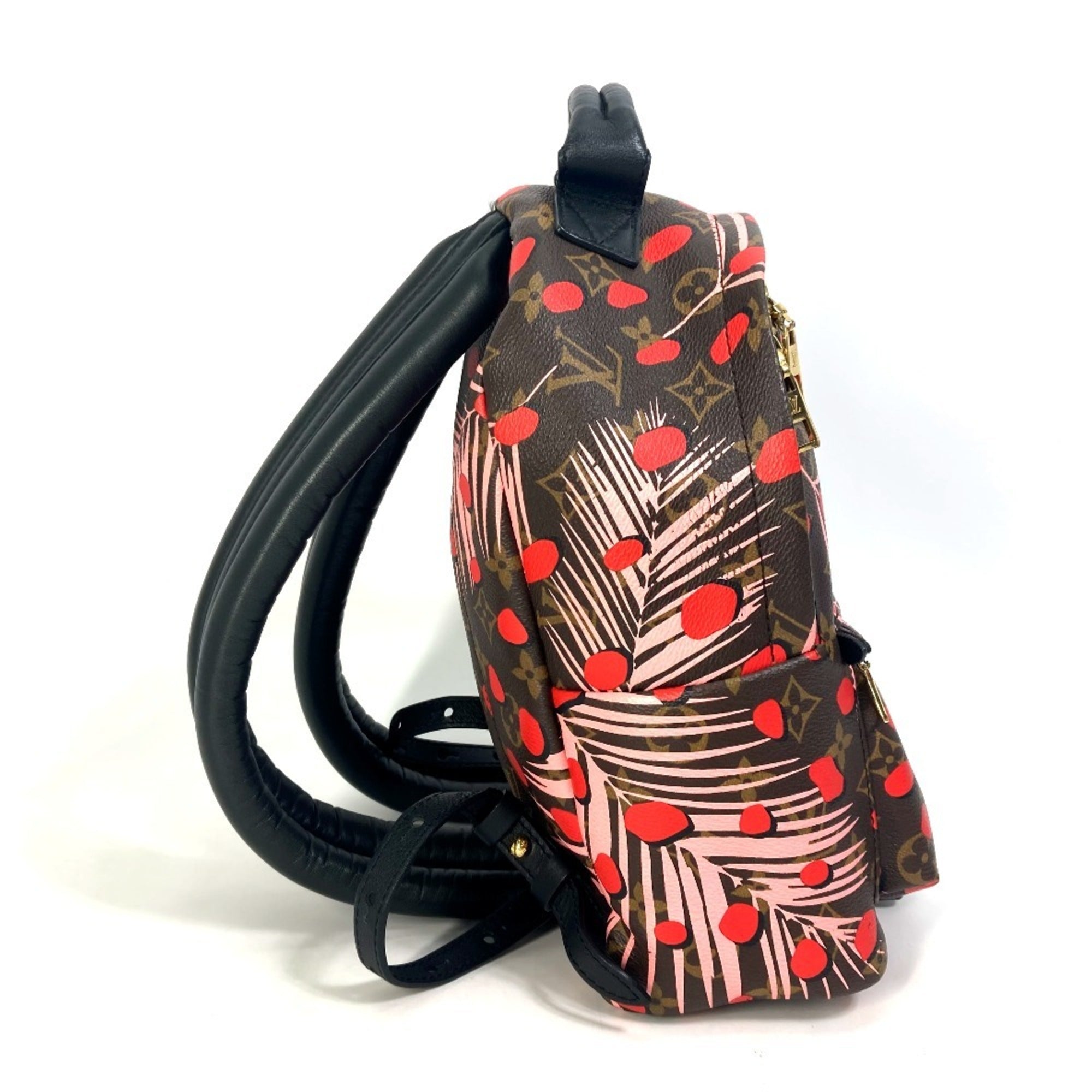 Louis Vuitton Brown Pink Red Color Monogram Backpack