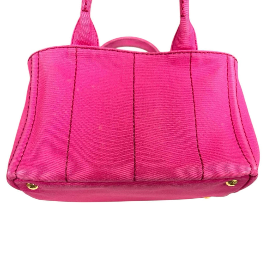 Prada Pink Canvas Shoulder Bag