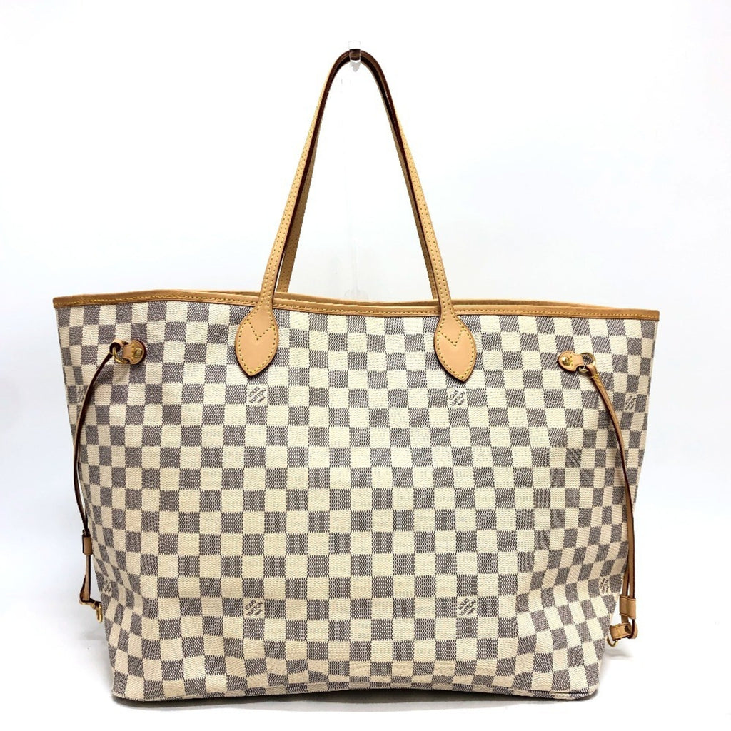Louis Vuitton Azur White Damier Azur Shoulder Bag Tote Bag