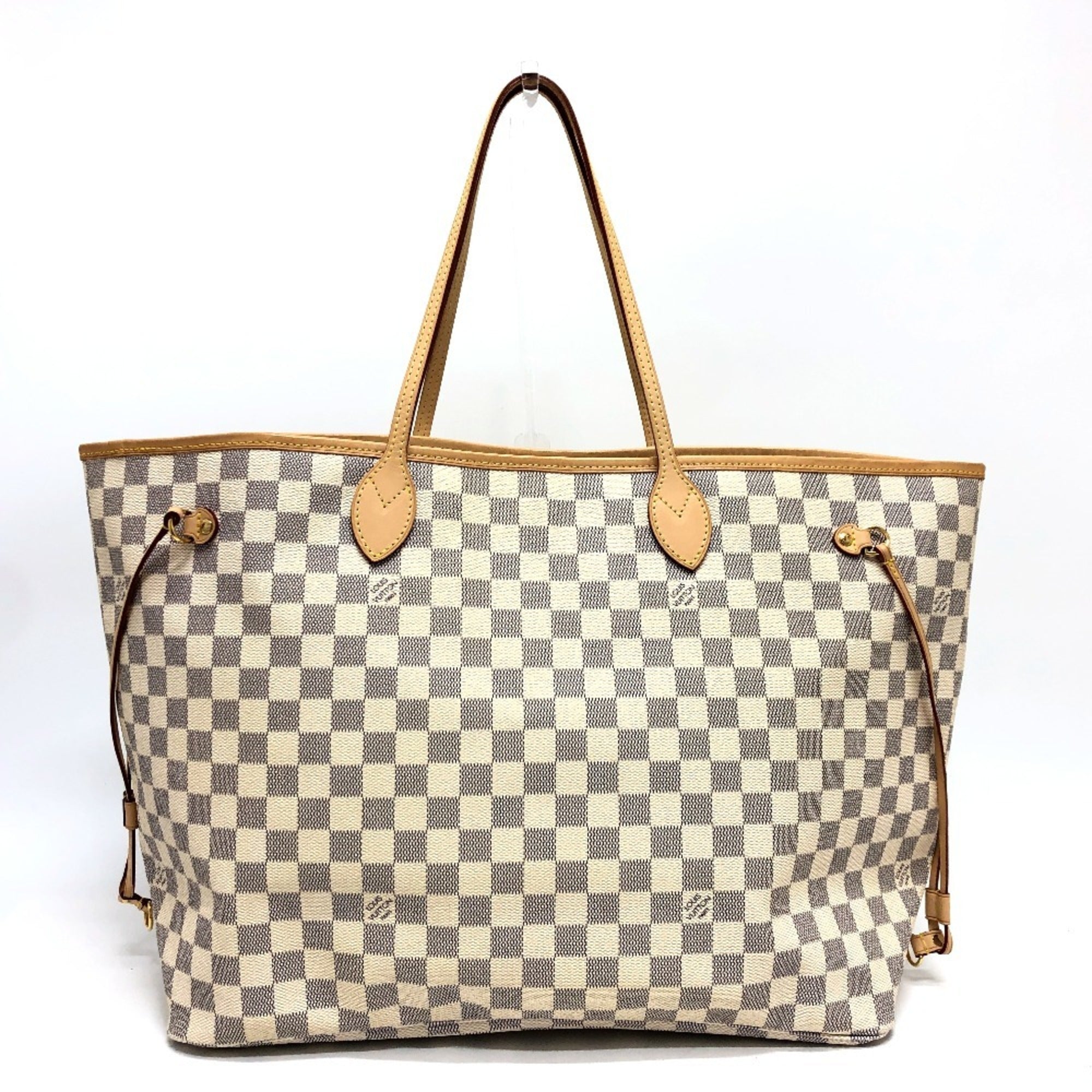 Louis Vuitton Azur White Damier Azur Shoulder Bag Tote Bag