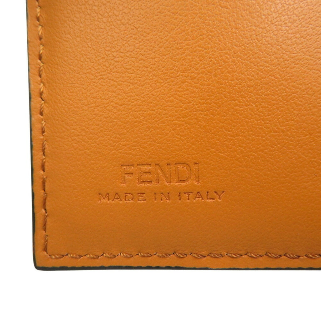 Fendi Yellow Leather Wallet (Tri-Fold)