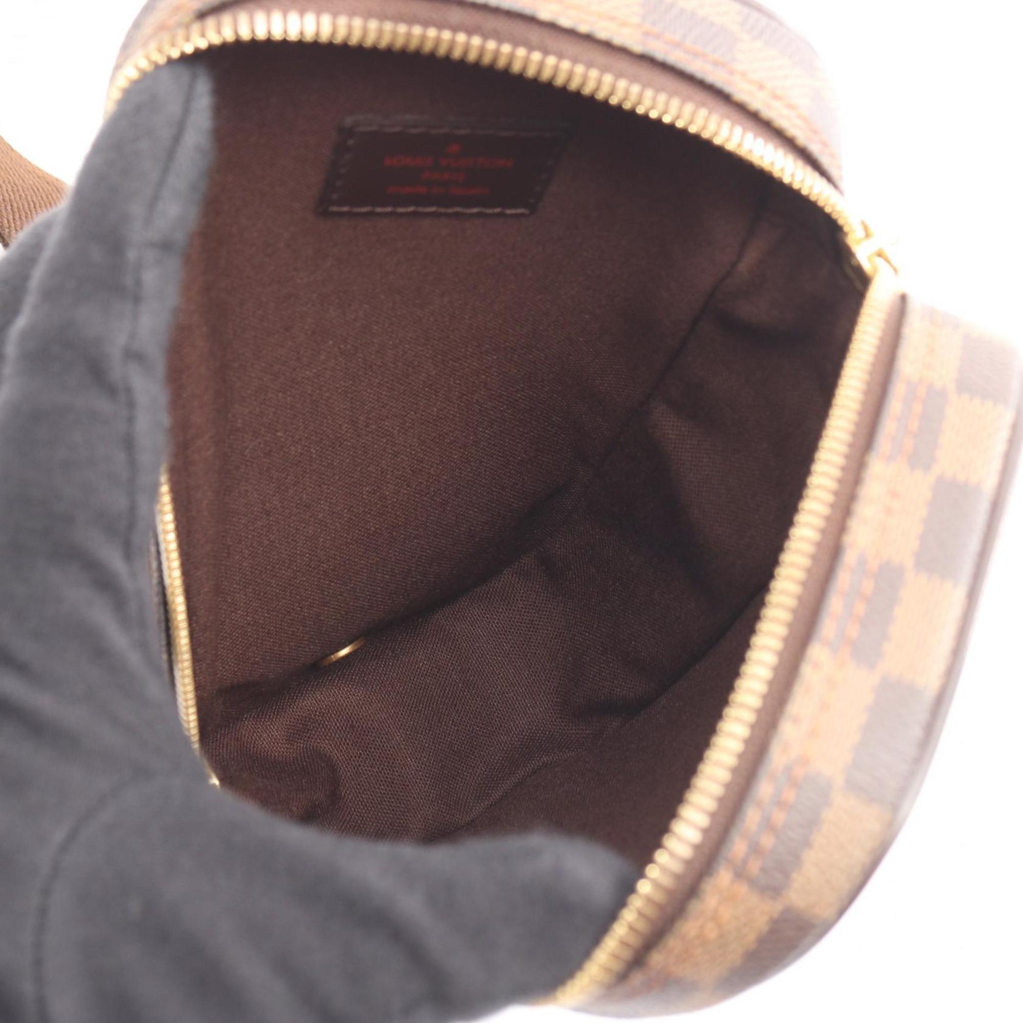 Louis Vuitton Brown Damier Canvas Coated Canvas Leather Fanny Pack Sling Bag