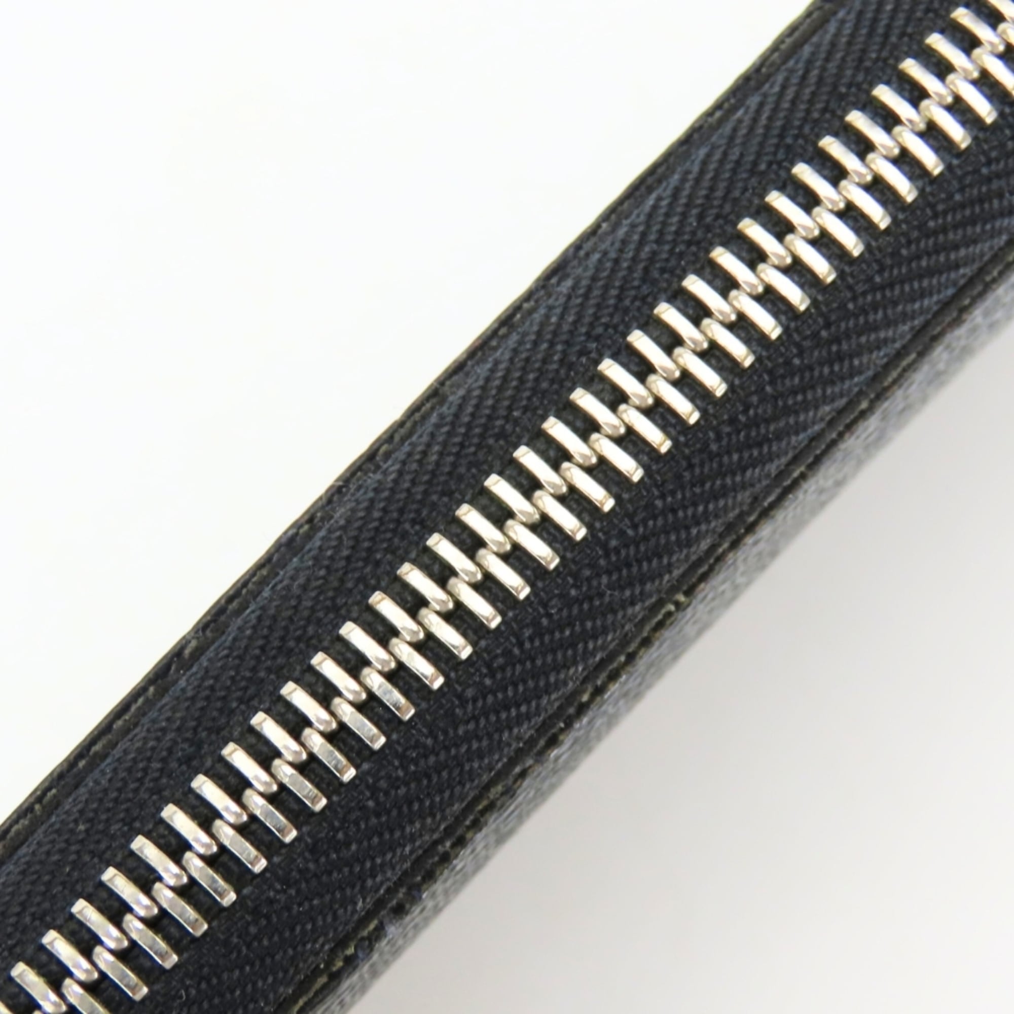 Louis Vuitton Black Gray Damier Graphite Leather Long Wallet
