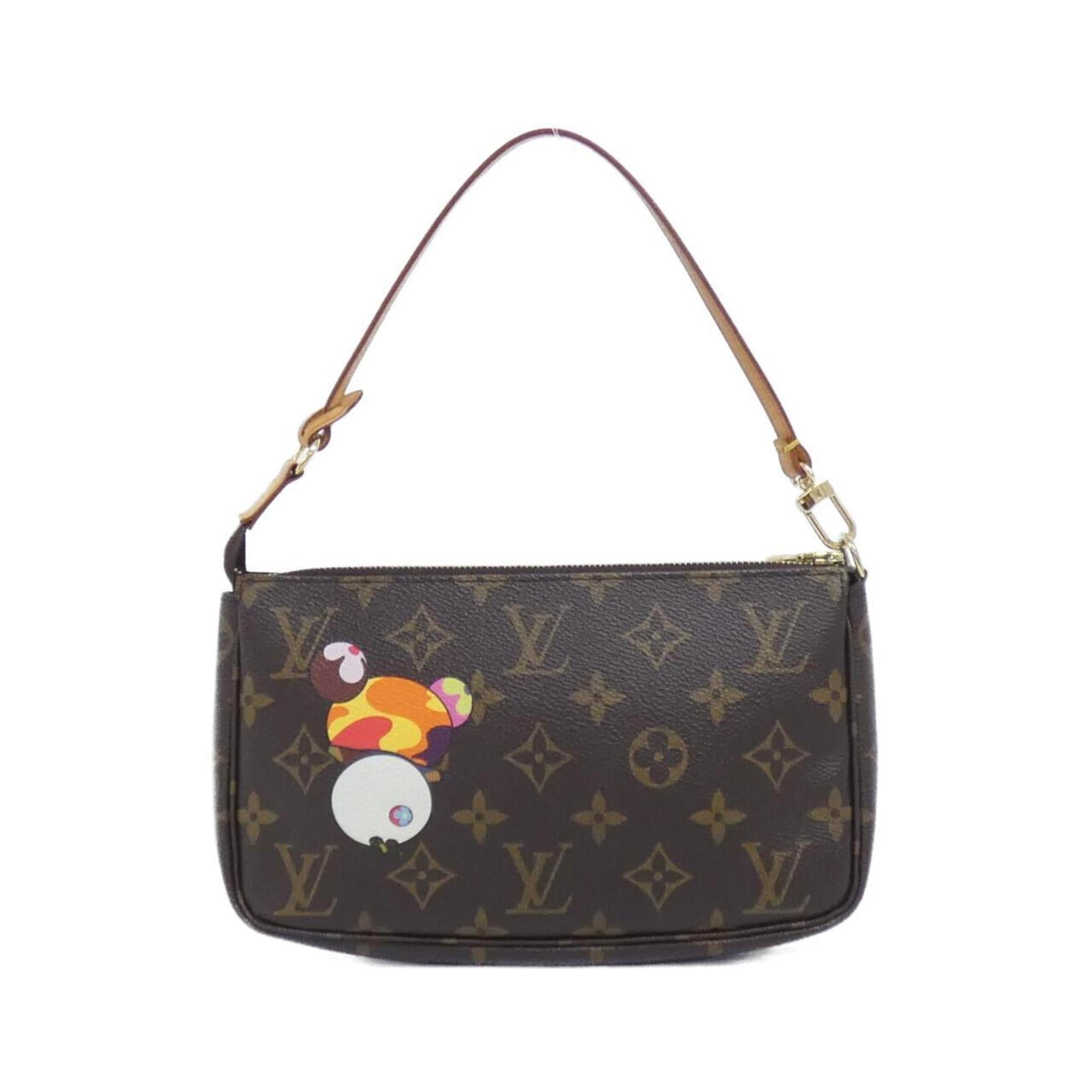 Louis Vuitton Brown Monogram Panda Coated Canvas Pochette Pouch
