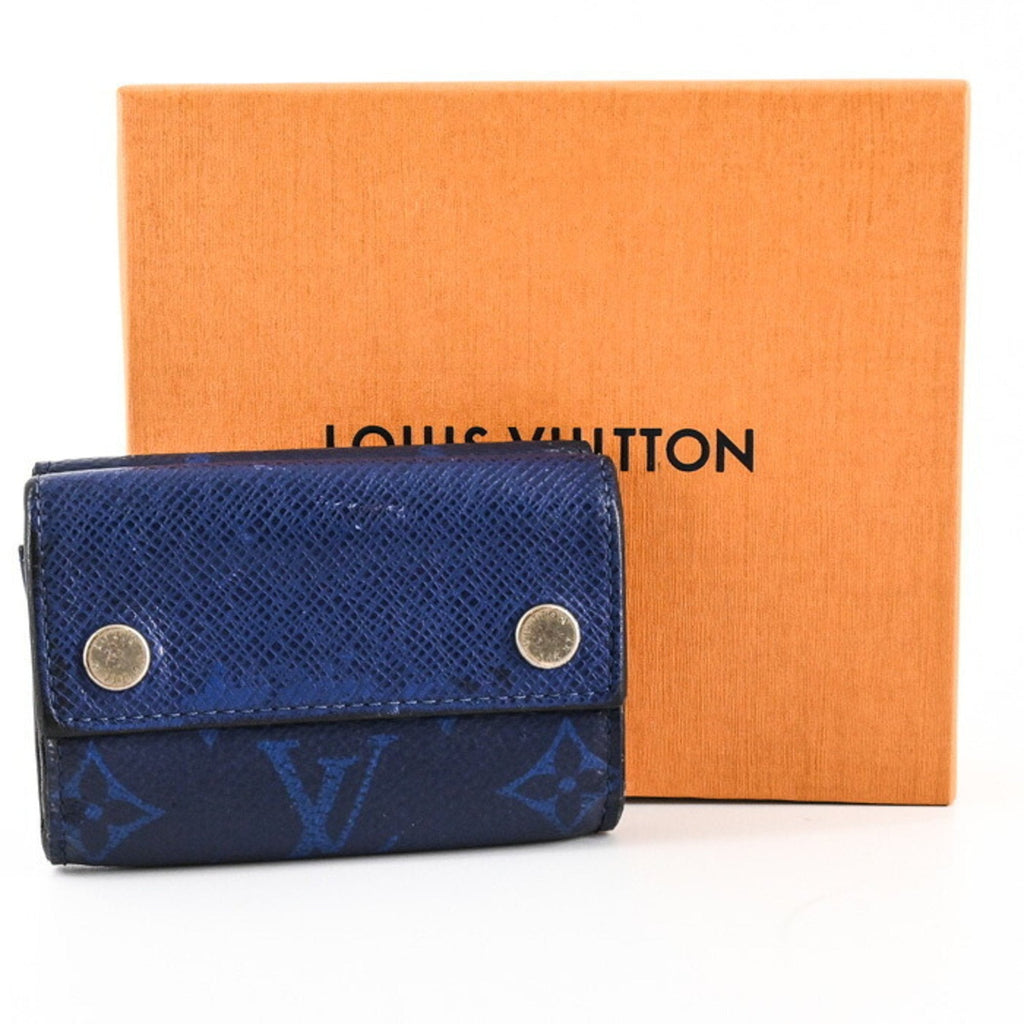 Louis Vuitton Blue Taigarama Wallet (Tri-Fold)