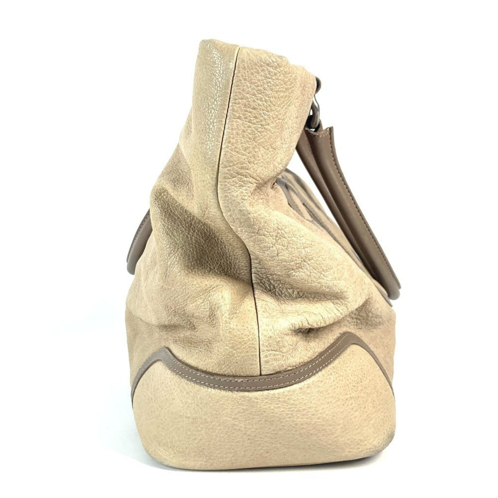 Chanel Beige Leather Shoulder Bag Tote Bag