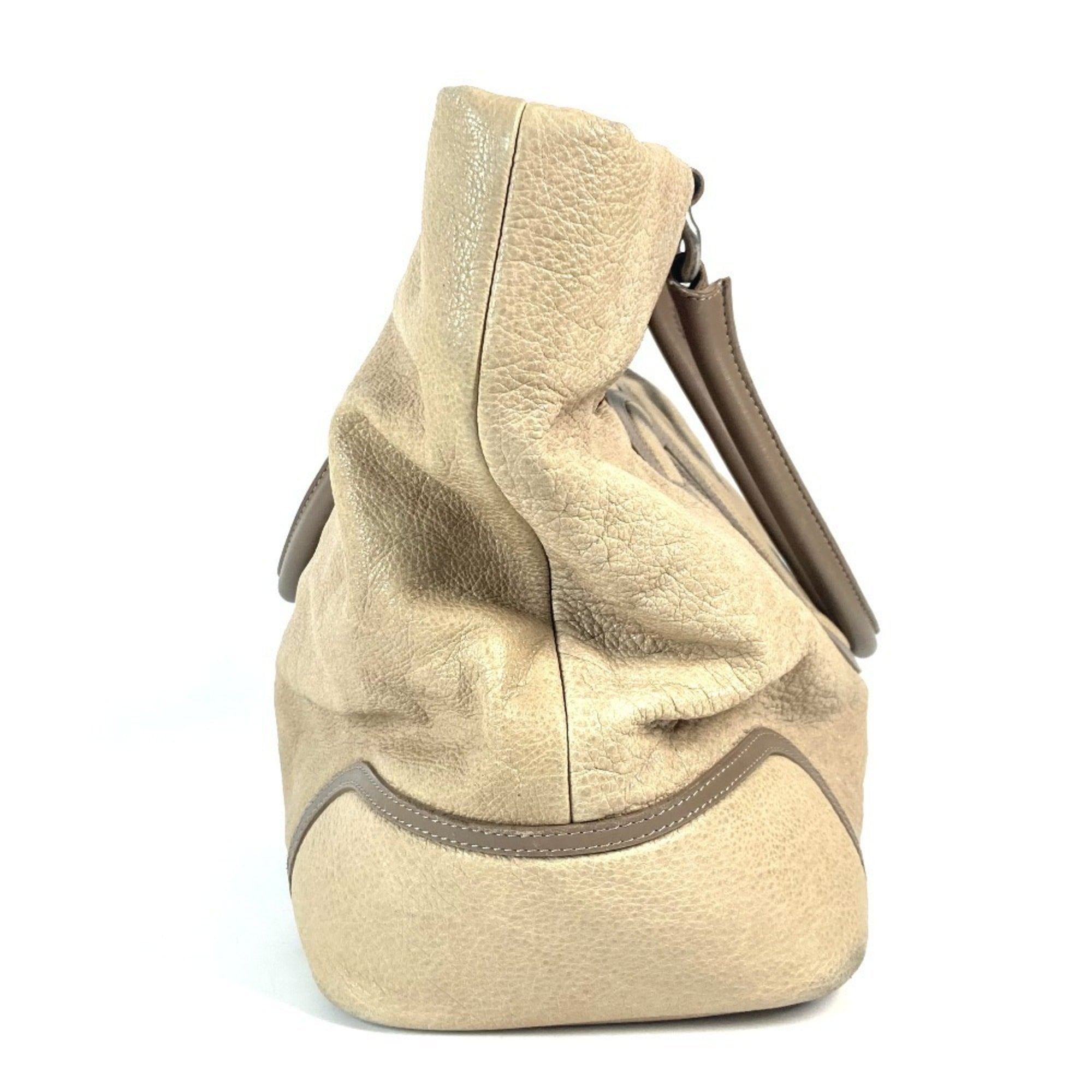 Chanel Beige Leather Shoulder Bag Tote Bag