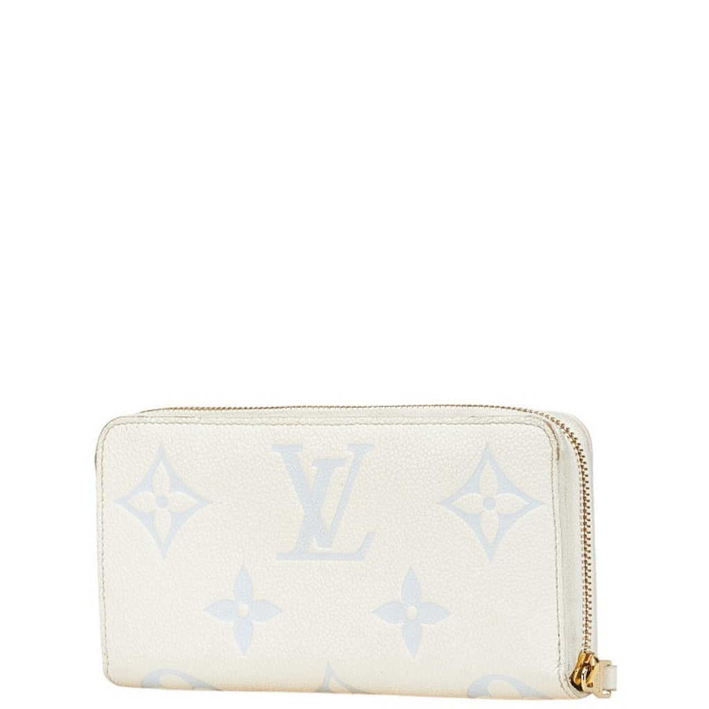 Louis Vuitton Blue White Leather Long Wallet