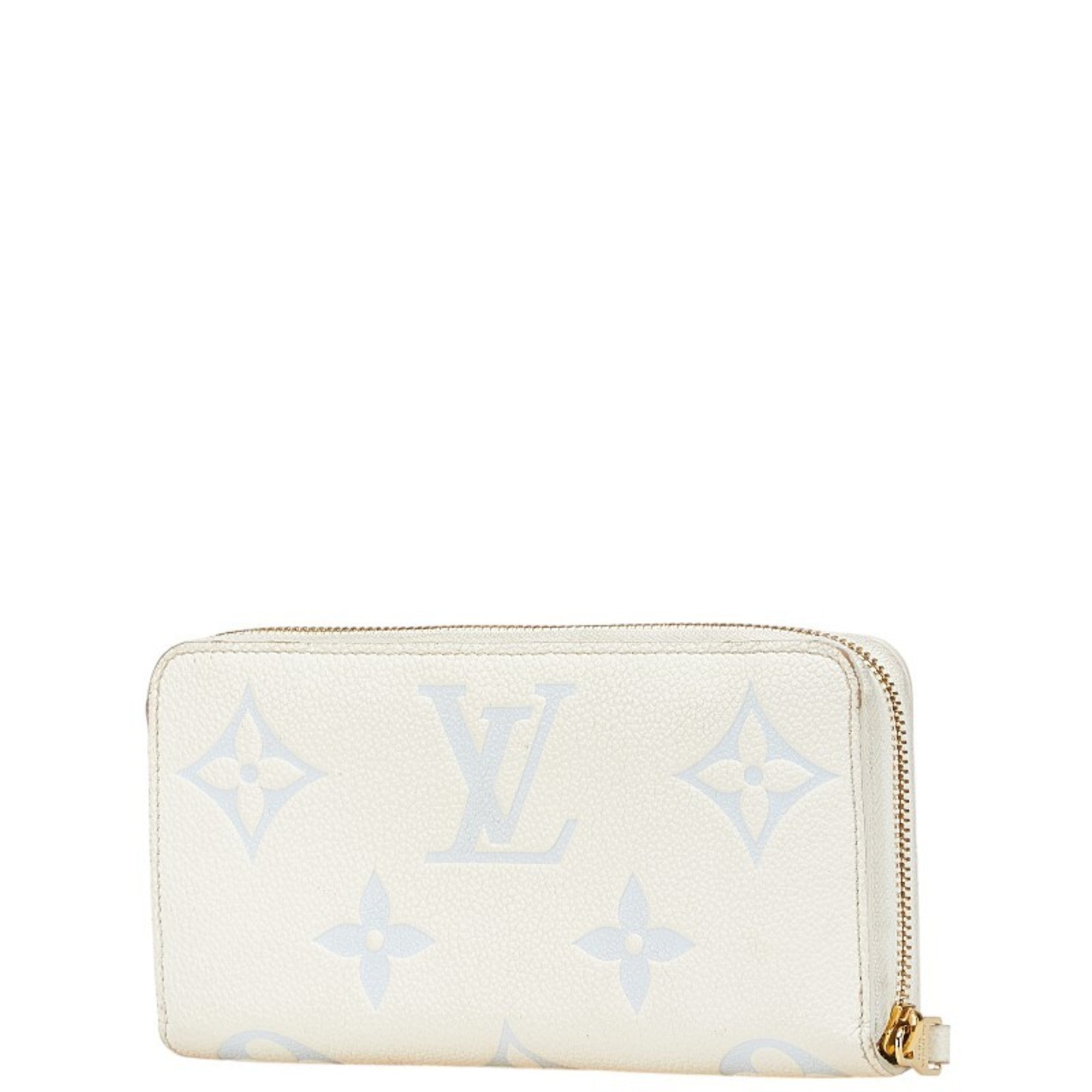 Louis Vuitton Blue White Leather Long Wallet