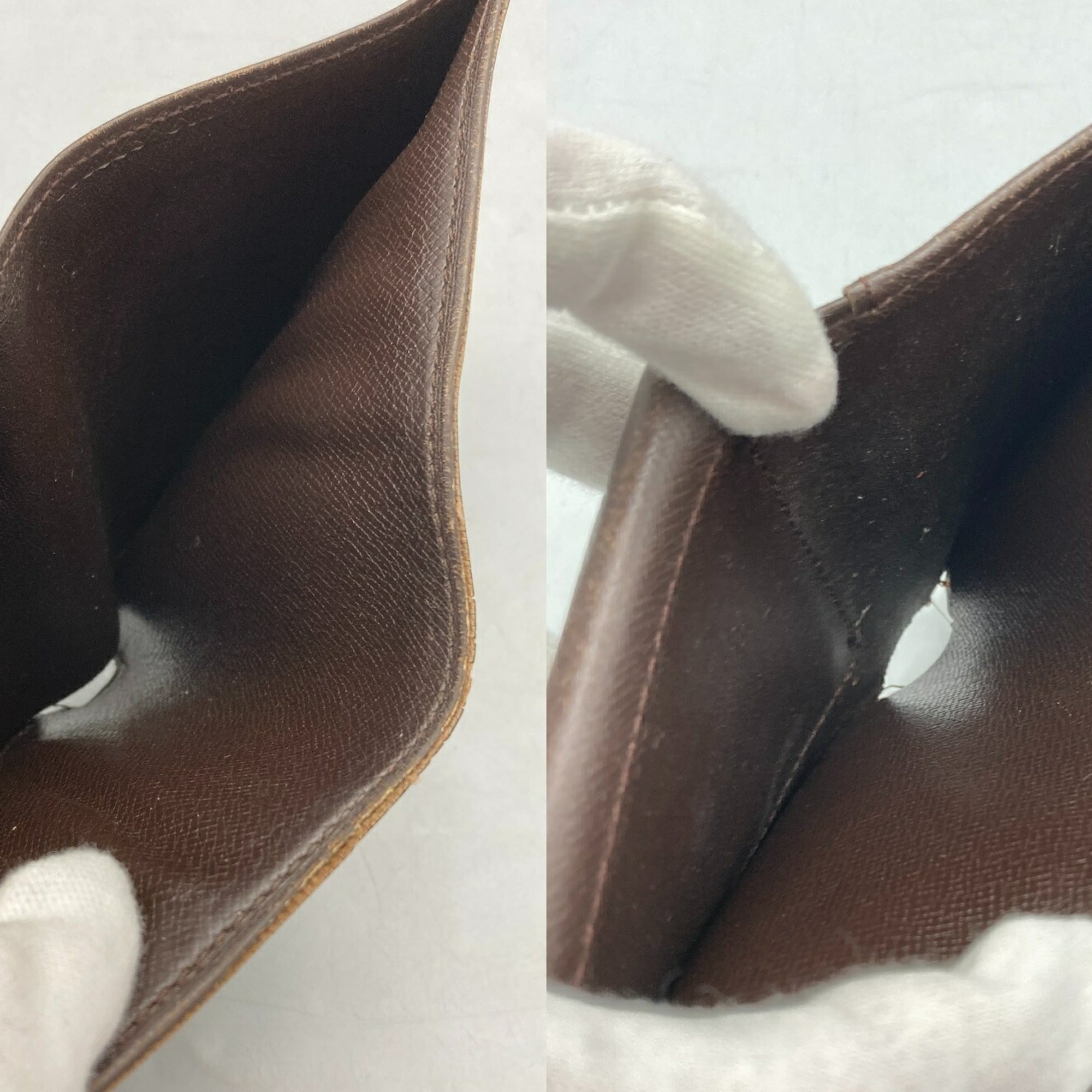 Louis Vuitton Brown Pvc Leather Wallet