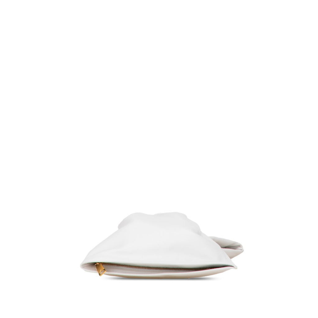 Bottega Veneta White Leather Handbag