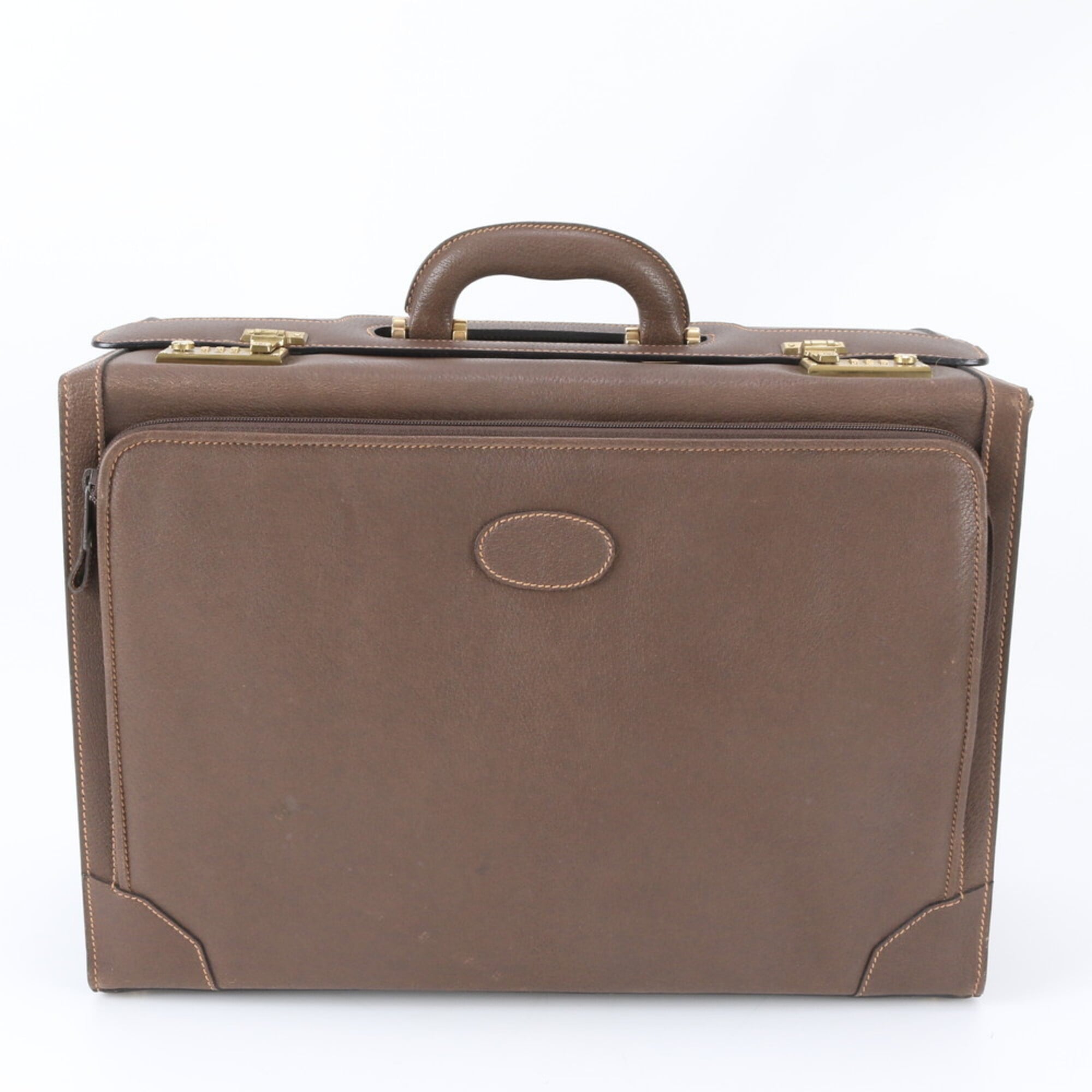 Gucci Brown Leather Handbag (Pre-Owned)