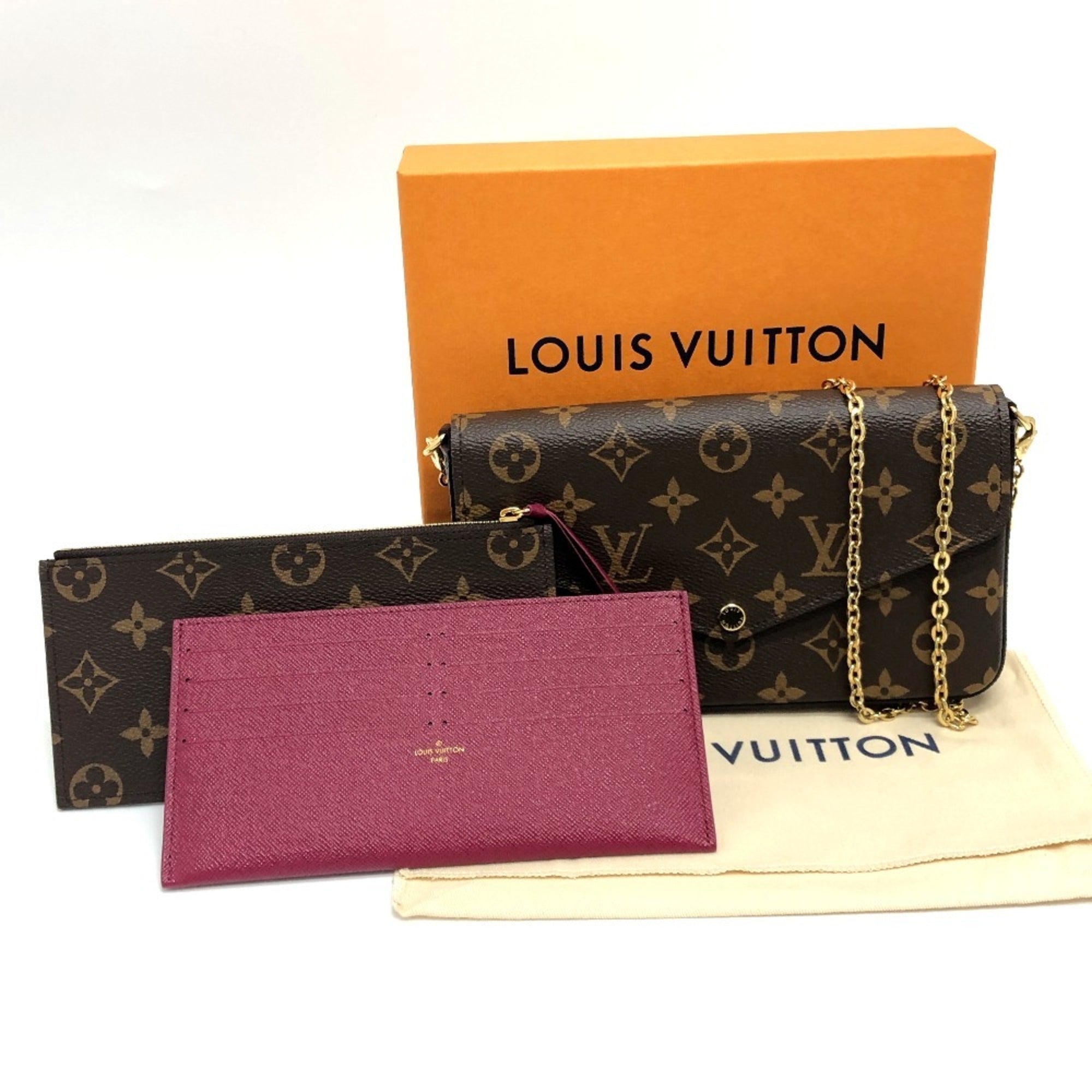 Louis Vuitton Brown Monogram Pochette Pouch Shoulder Bag