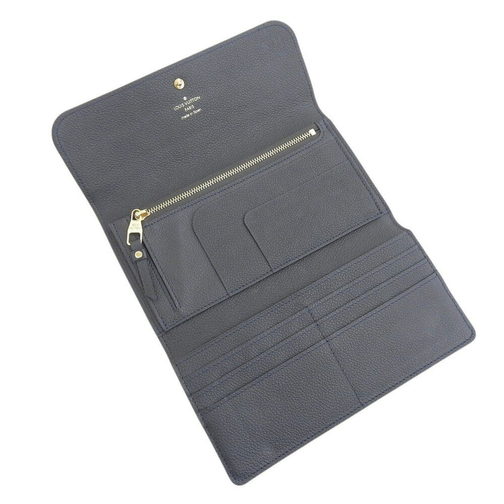 Louis Vuitton Infini Navy Monogram Empreinte Long Wallet (Tri-Fold)