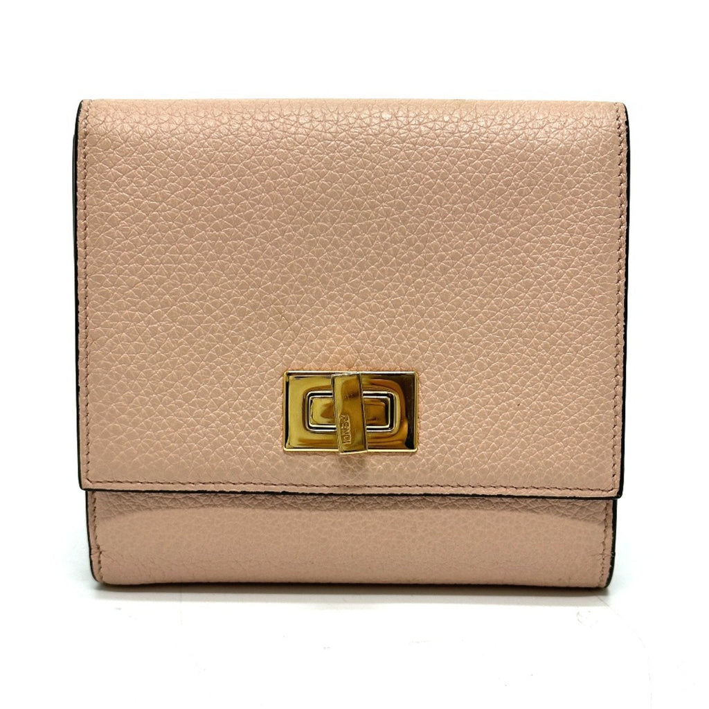 Fendi Pink Leather Wallet (Bi-Fold)