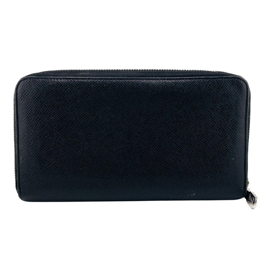 Louis Vuitton Taiga Black Leather Long Wallet