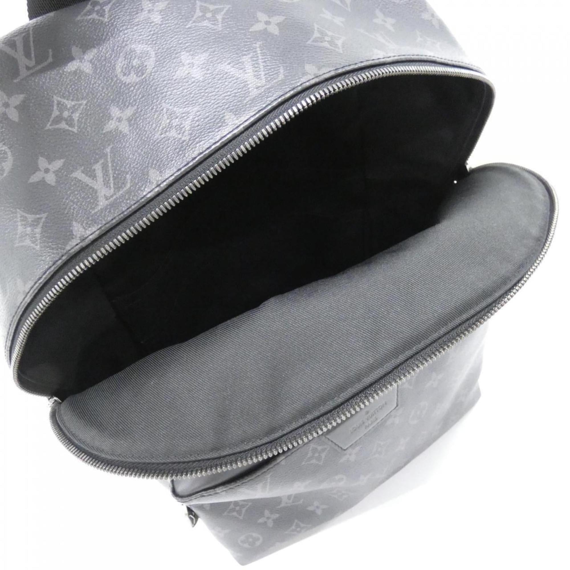 Louis Vuitton Black Coated Canvas Backpack