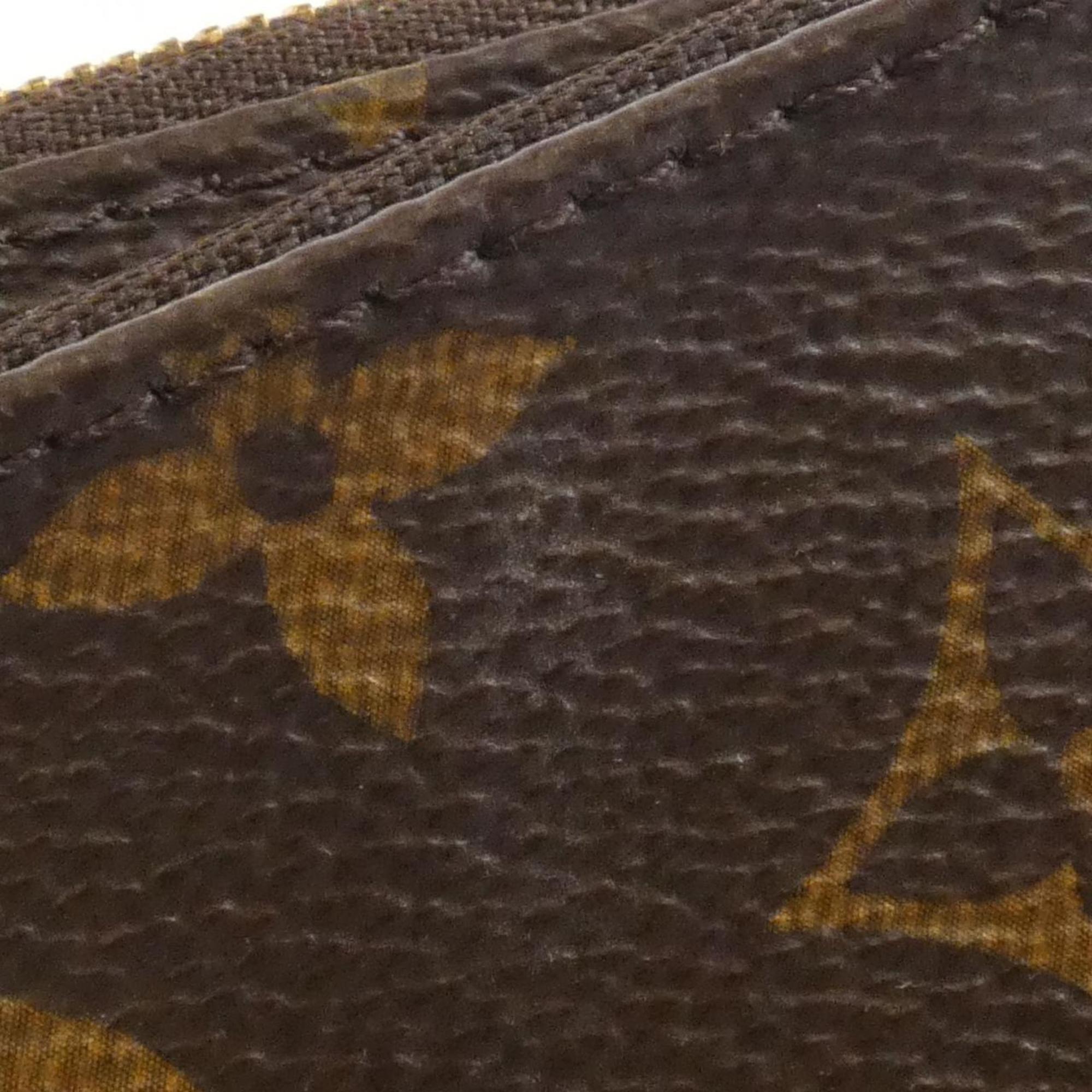 Louis Vuitton Khaki Marron Coated Canvas Pochette Pouch Shoulder Bag