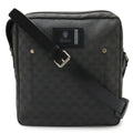 Gucci Gg Canvas Black Dark Gray Gg Canvas Handbag Shoulder Bag (Pre-Owned)