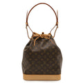 Louis Vuitton Brown Canvas Shoulder Bag