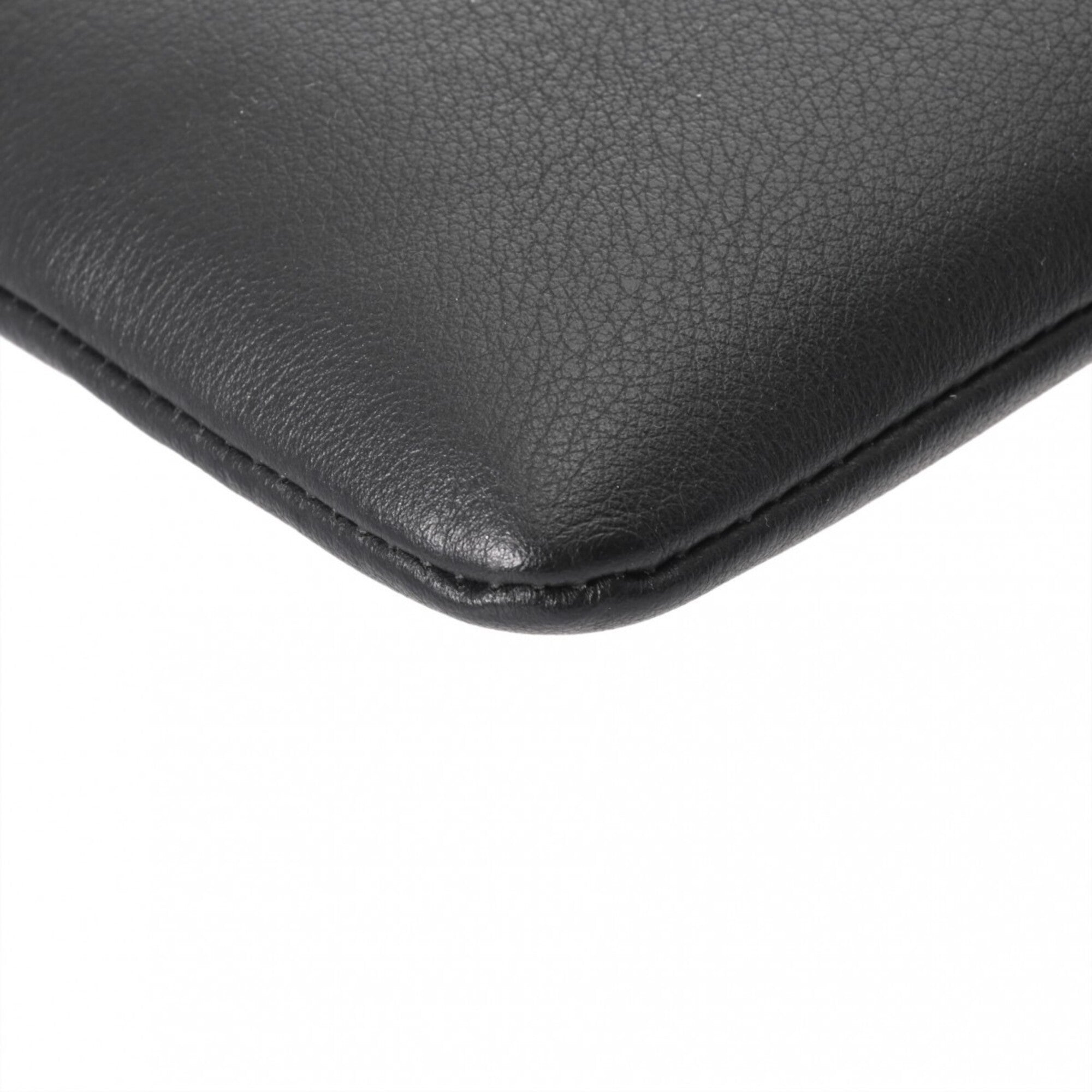 Balenciaga Black Leather Pouch