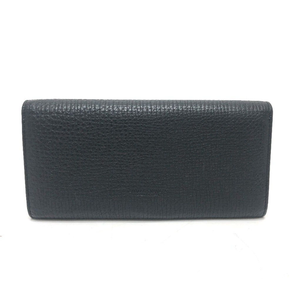 Bottega Veneta Black Leather Long Wallet (Bi-Fold)