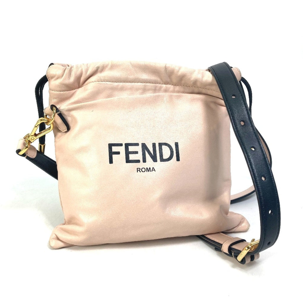 Fendi Pink Leather Shoulder Bag
