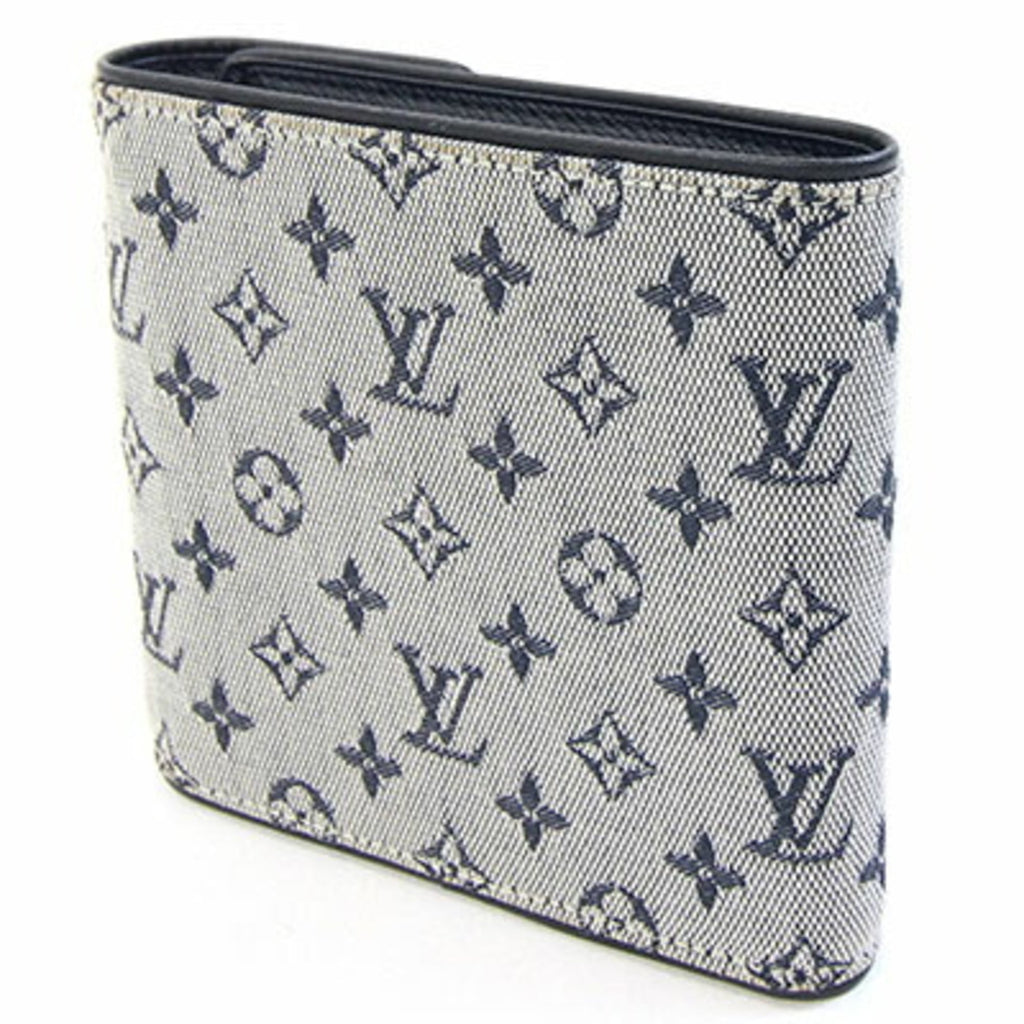 Louis Vuitton Blue Monogram Mini Wallet (Tri-Fold)