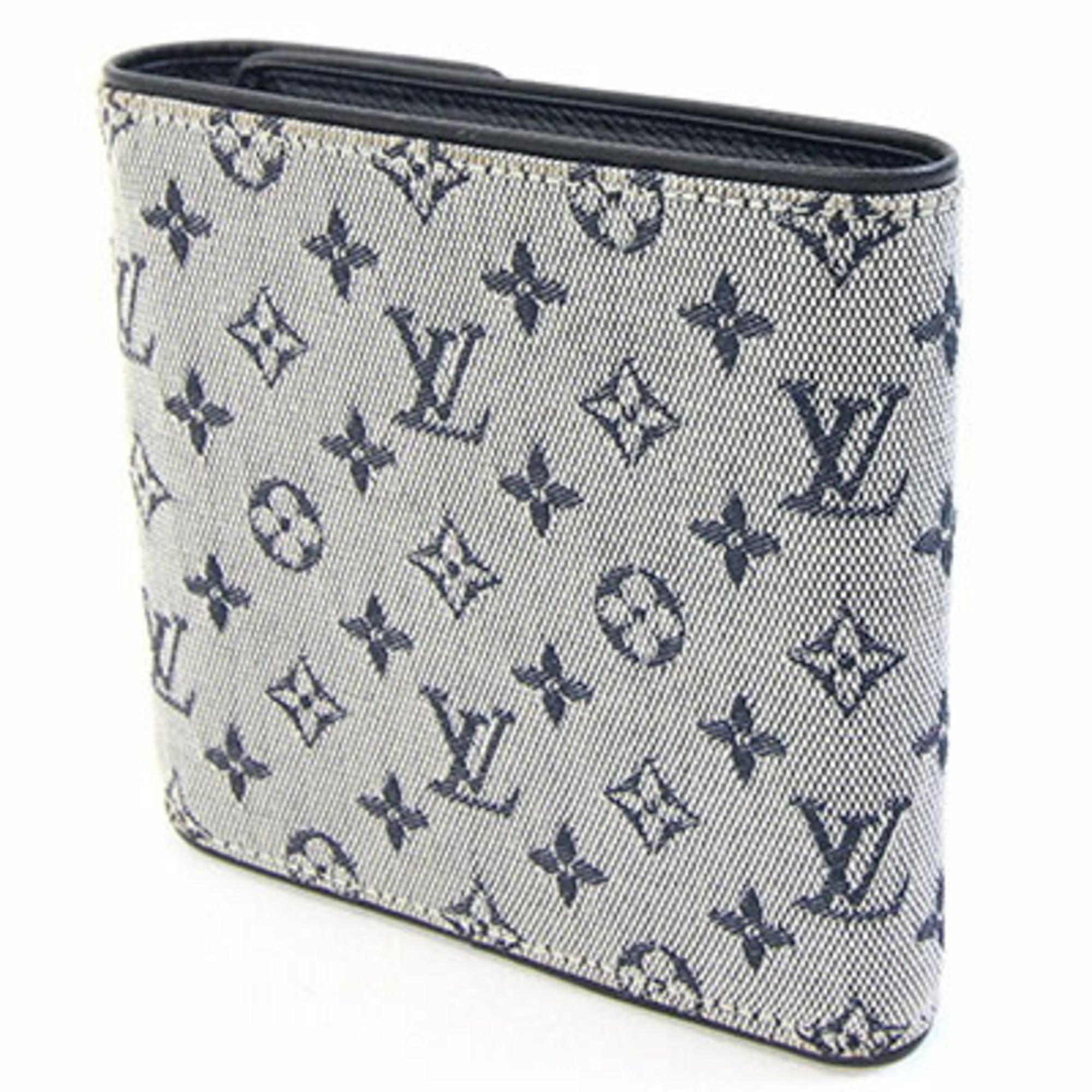 Louis Vuitton Blue Monogram Mini Wallet (Tri-Fold)
