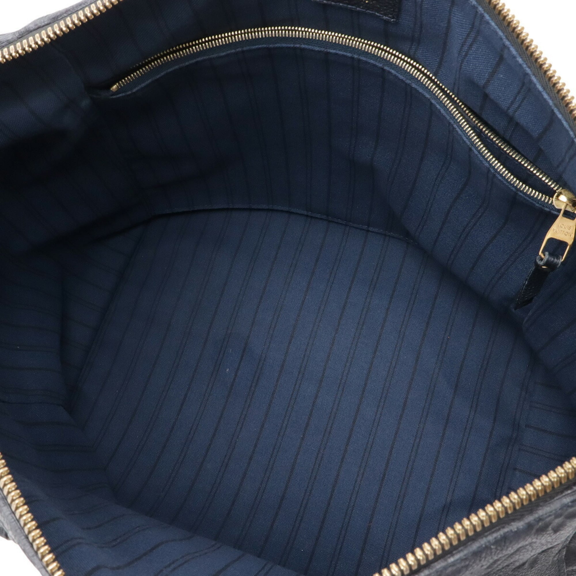 Louis Vuitton Infini Navy Monogram Empreinte Shoulder Bag Tote Bag