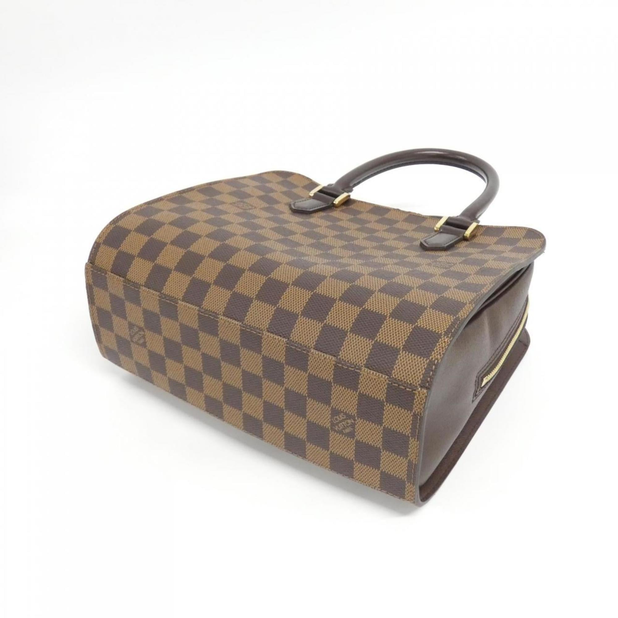 Louis Vuitton Brown Coated Canvas Handbag