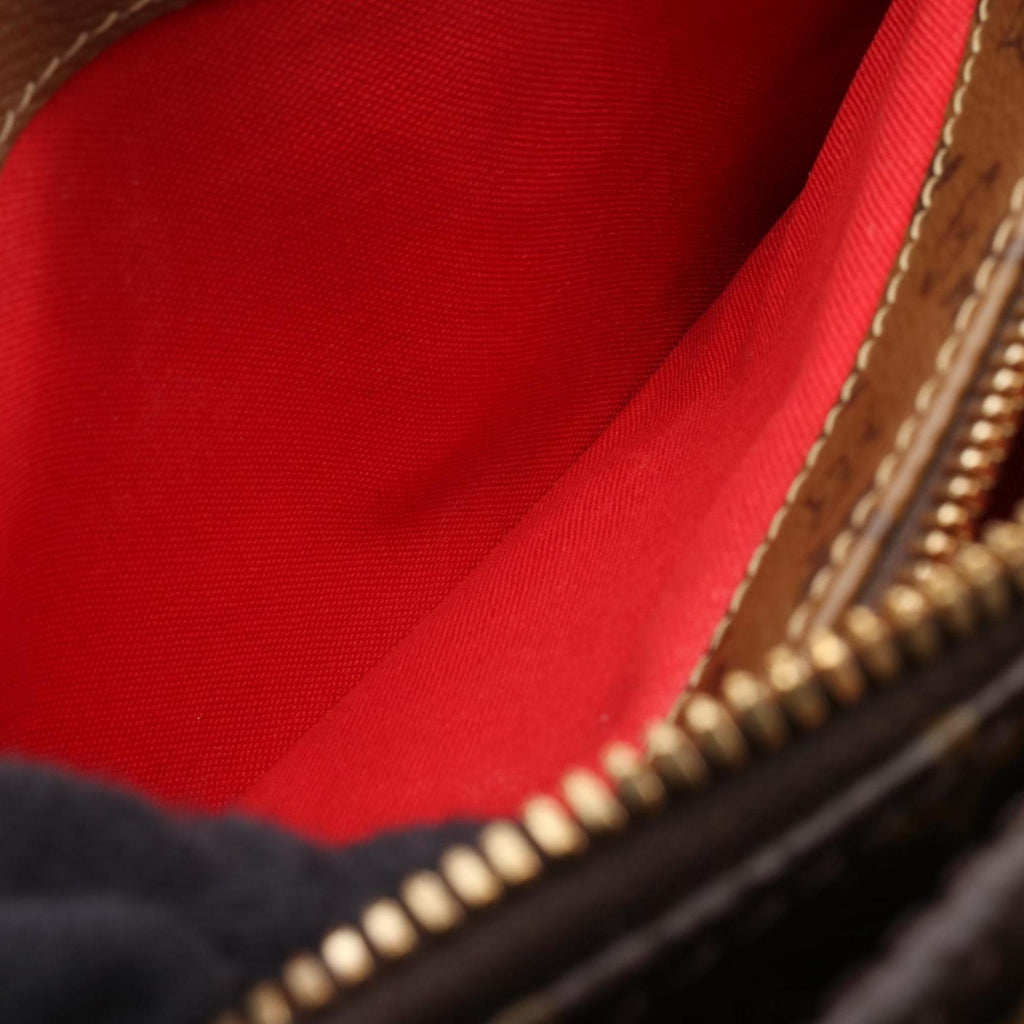Louis Vuitton Brown Coated Canvas Handbag