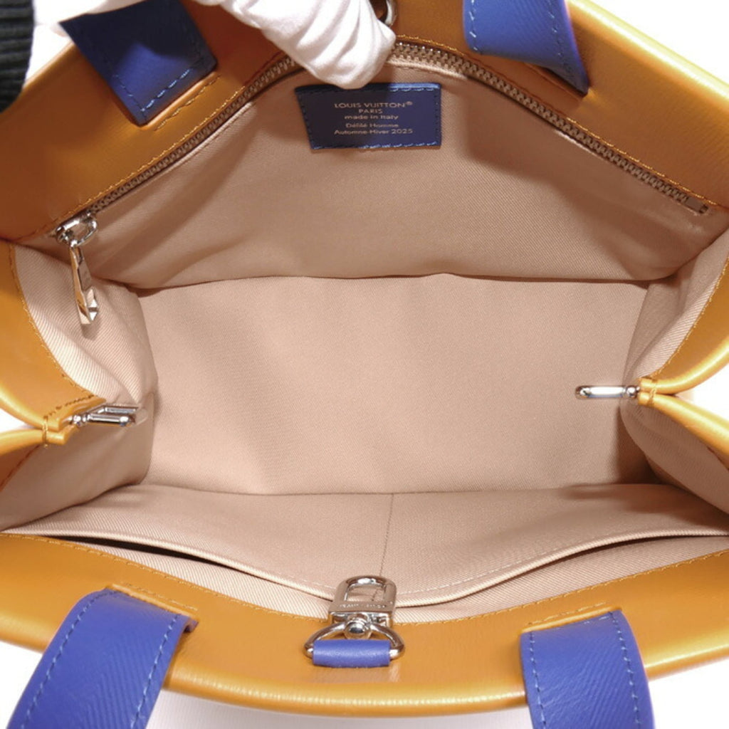 Louis Vuitton Blue Orange Leather Shoulder Bag