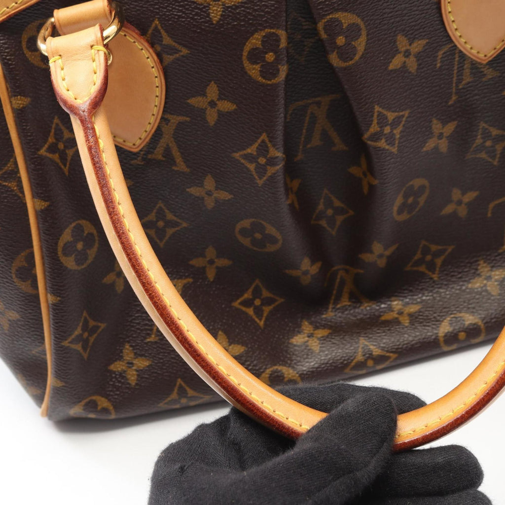 Louis Vuitton Brown Coated Canvas Pvc Leather Monogram Handbag