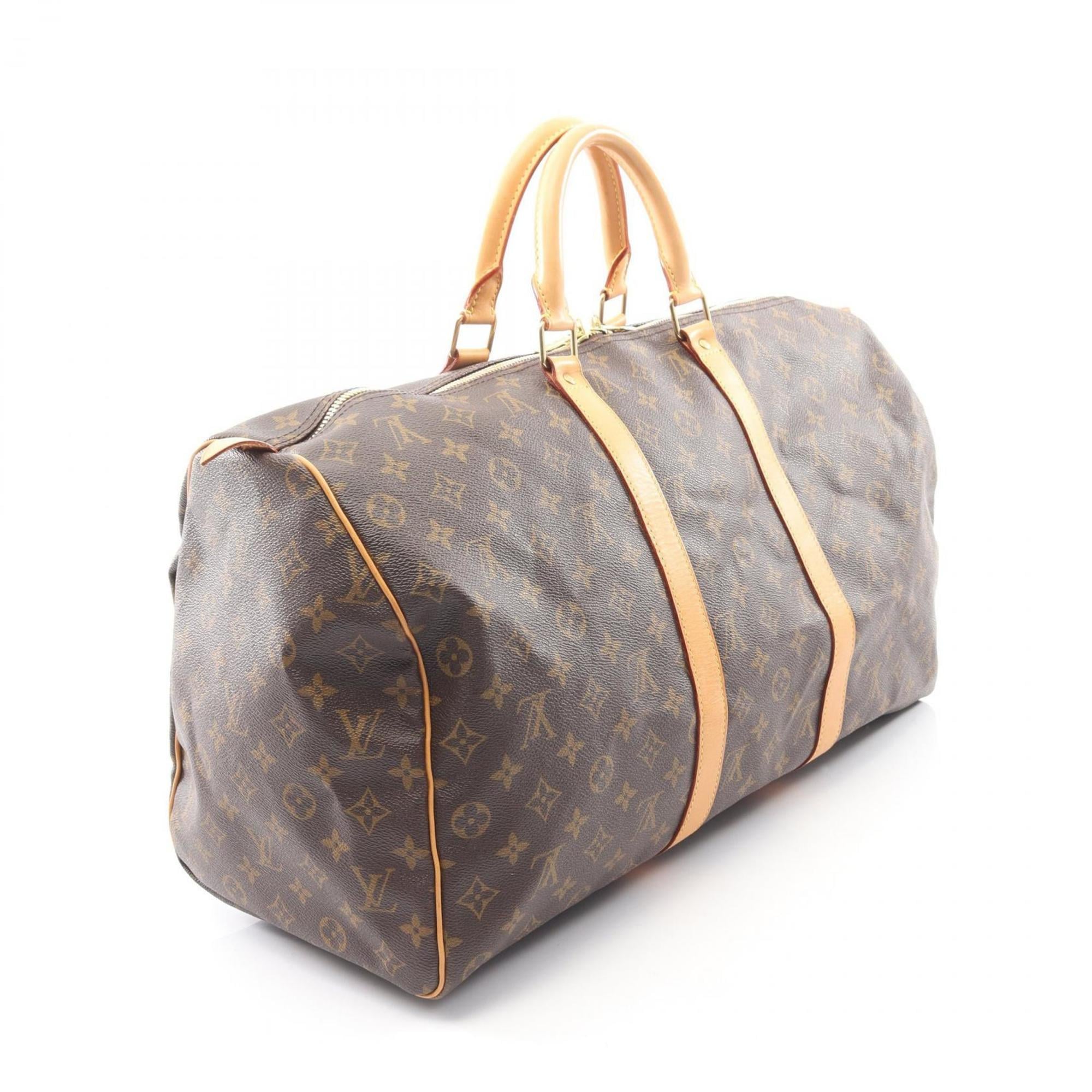 Louis Vuitton Brown Monogram Coated Canvas Boston Bag