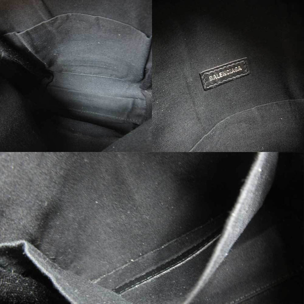 Balenciaga Black Leather Backpack