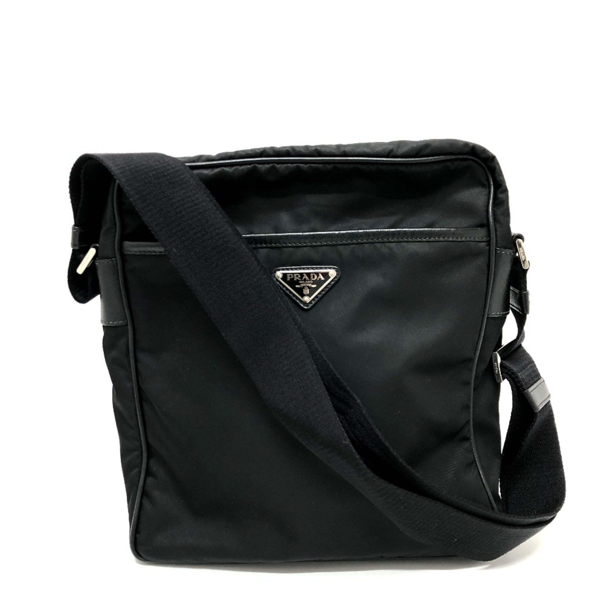 Prada Black Cloth Shoulder Bag
